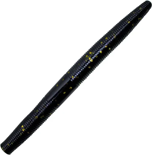 Vista 36 de Yum - Gusano de plástico blando Yum Dinger de 5 pulgadas, escamas azules y negras, 30 unidades Bicho Bama