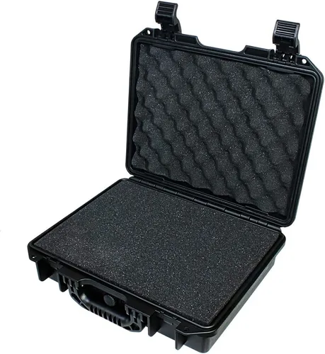 Vista 4 de Maleta rígida impermeable de 14 pulgadas con inserto de espuma personalizable DIY (Interior de 13 x 9.8 x 3.3 pulgadas)