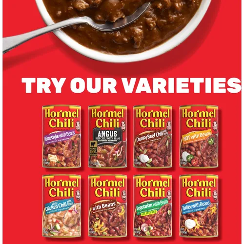 Vista 8 de Chili picante HORMEL sin frijoles, sin ingredientes artificiales, 15 oz