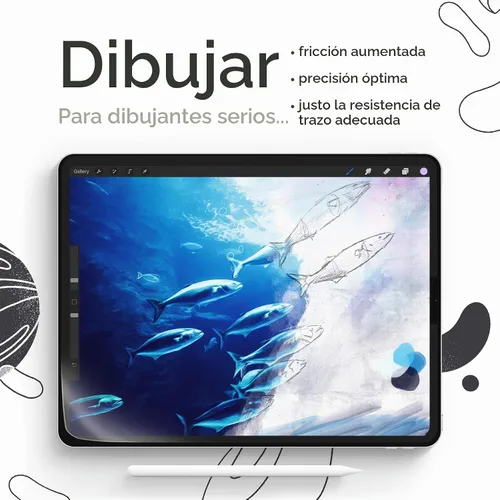 Vista 3 de Paperlike 2.0 (modelo anterior) para iPad 10.2"- Protector de pantalla para dibujar y escribir como en papel