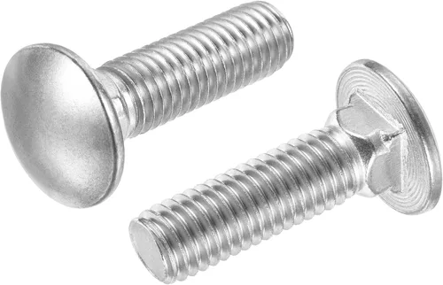 Vista 10 de uxcell Perno de carro de 1/2-13x1" Cabeza redonda Cuello cuadrado Acero inoxidable 304 5pcs