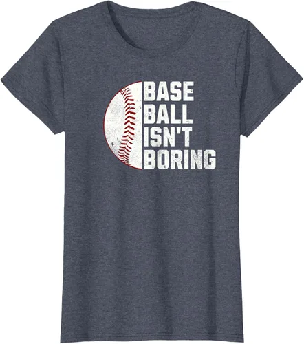Vista 58 de Camiseta Baseball Isn't Boring, Negro