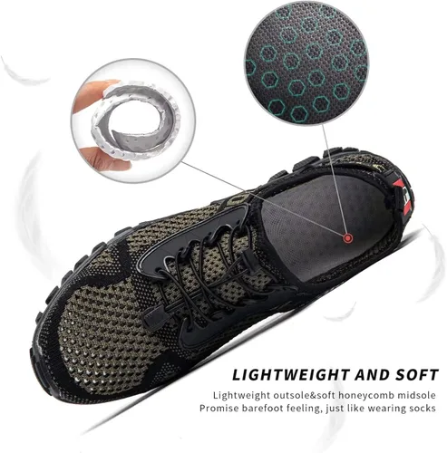 Vista 3 de SOBASO Zapatos de agua para mujeres y hombres, secado rápido, para natación, playa, zapatos acuáticos para deportes acuáticos, buceo, senderismo