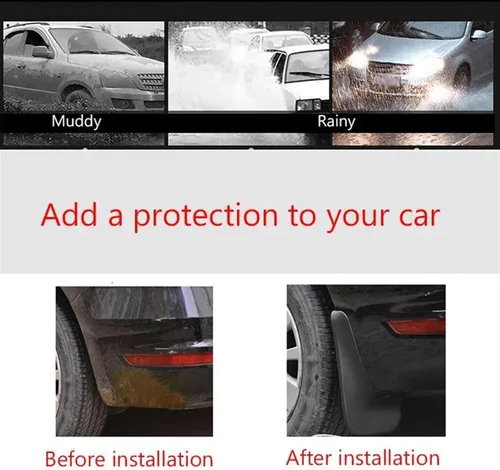 Vista 4 de Car Exterior for Nissan X-Trail T31 2007-2013 Fender Mud Flap Guards Splash Mudflaps Car Accessories Mudguards Front Rear 4pcs