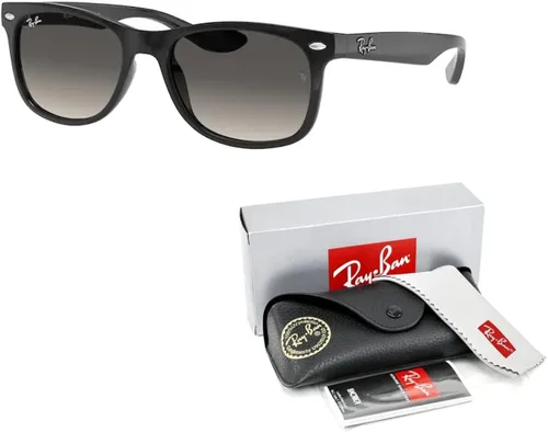 Vista 3 de Ray-Ban Junior New Wayfarer RJ9052S - Gafas de sol cuadradas para niños y niñas + paquete con kit de gafas iWear de diseñador