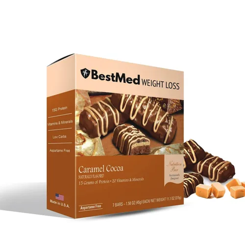 Vista 11 de BestMed - Barra de proteínas – 0.55 onzas de proteína, baja en carbohidratos, baja en azúcar, alta fibra, baja en calorías, barra nutricional