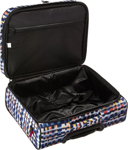 Vista 5 de Vera Bradley Bolsa de trabajo con ruedas Softside para mujer Bloques abstractos