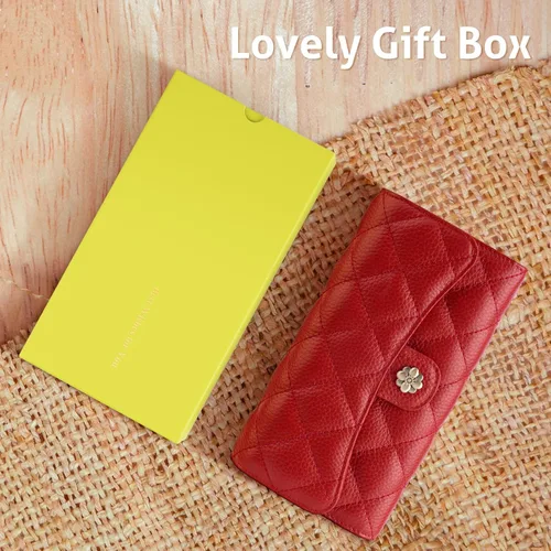 Vista 6 de XINNSTAR Cartera para mujer con bloqueo RFID de gran capacidad, cartera larga para mujer con bolsillo de muñeca, con ventana para tarjeta