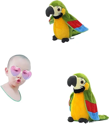 Vista 6 de Loro parlante sin importar lo que digas, repetirá lo que digas, divertido aprendizaje buen ayudante te trae felicidad. Juguetes de loro. Loro