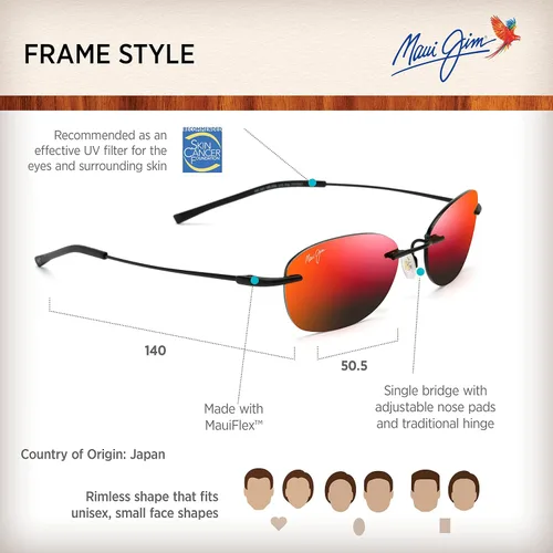 Vista 6 de Maui Jim Gafas de sol polarizadas Aki Aki para hombre y mujer