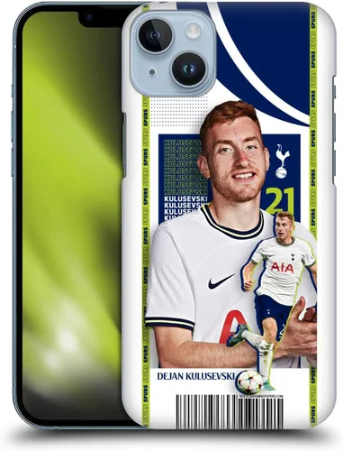 Vista 9 de Head Case Designs Officially Licensed Tottenham Hotspur F.C. Cristian Romero 2022/23 First Team Hard Back Case Compatible with Apple iPhone 14 Plus