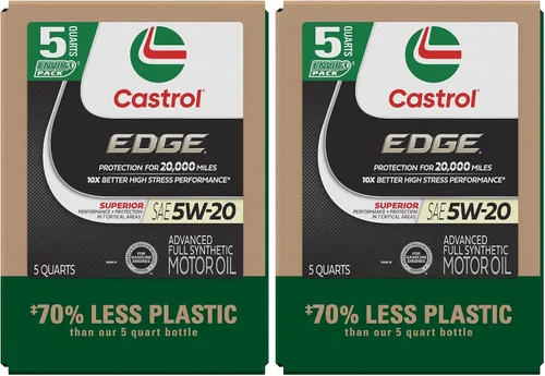 Vista 19 de Castrol EDGE 5W-20 Advanced - Aceite de motor sintético completo, 1 cuarto de galón, paquete de 6