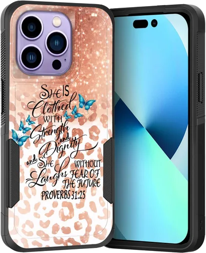 Vista 220 de Funda para iPhone Air, doble capa híbrida resistente resistente a prueba de golpes de policarbonato duro + funda protectora de silicona suave