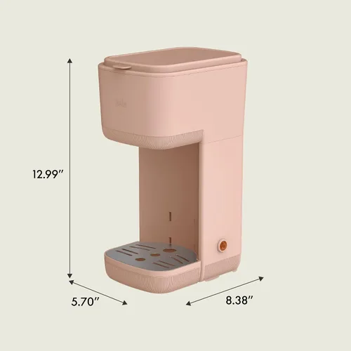 Vista 8 de BELLA Cafetera individual, para cápsulas K-Cup y café molido, bandeja de goteo ajustable y removible, apagado automático y accesorios aptos