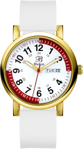Vista 27 de Blekon Pulsometer Nurse Watch with Secondhand – Scrub Matching Band Colors for Medical Professionals – Super Easy to Read Dial w/Day and Date