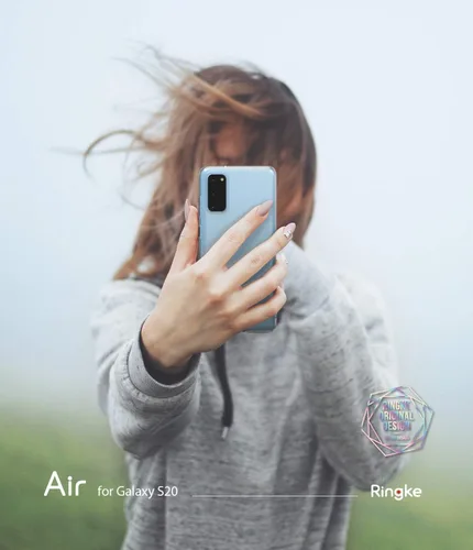 Vista 2 de Ringke Funda Air compatible solo con Galaxy S20 (2020), delgada, flexible, a prueba de golpes, TPU - transparente