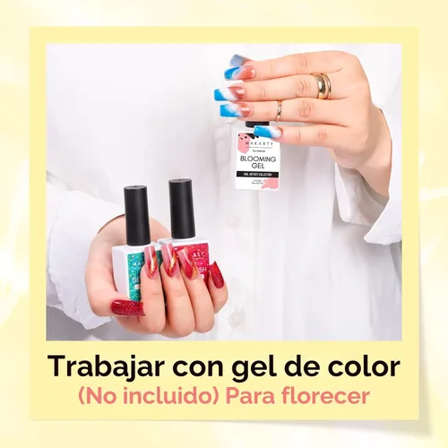 Vista 9 de Makartt - Esmalte de uñas de gel transparente de 0.5 fl oz UV LED para uñas Aura Esmalte de gel A1-Blooming
