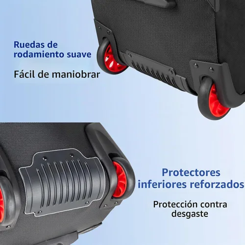 Vista 5 de Bolsa de viaje de golf con parte superior rígida de ABS – Bolsa de golf con tela impermeable 1680D, acolchado de 0.276 in y ruedas – Accesorios