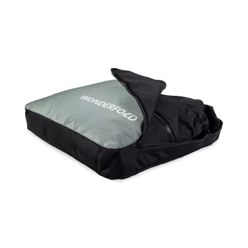 Vista 7 de WONDERFOLD Funda de viaje para cochecito con bolsillo frontal de almacenamiento, bolsillo interior de almacenamiento para cesta trasera y toldo