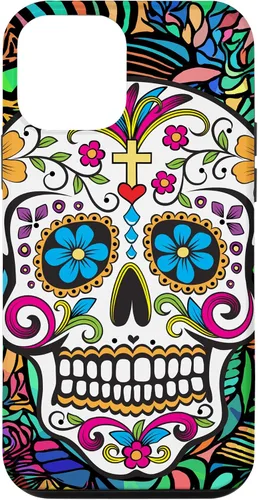 Vista 15 de Funda para iPhone 11 Pro Max Day of the Dead Sugar Skull