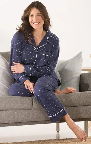 Vista 117 de PajamaGram Conjunto de pijama para mujer – Pijama para mujer, jersey novio, 100% algodón