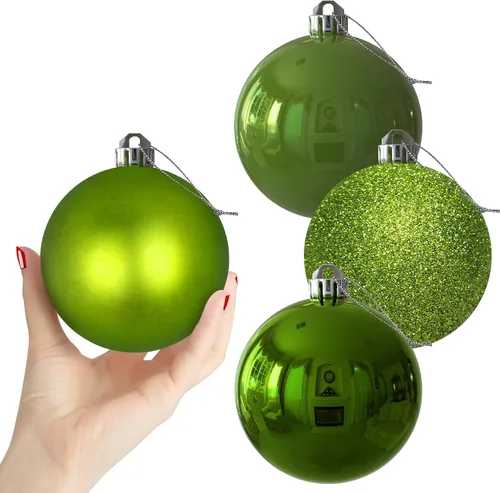 Vista 208 de Esferas pequeñas de Navidad de bronce y dorado de 1.6 pulgadas, adornos para decoración de árbol de Navidad, bolas colgantes inastillables