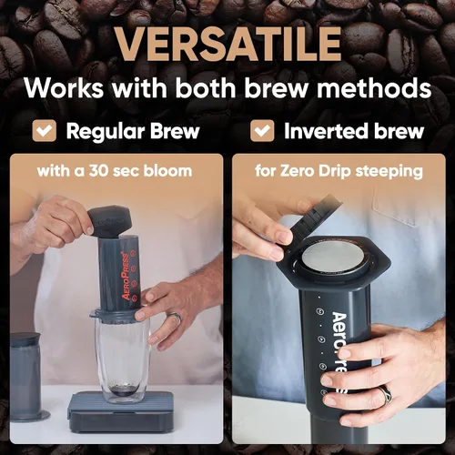 Vista 5 de ALTURA Filtro de acero inoxidable MESH XL para cafeteras AeroPress, repuesto de filtro de metal reutilizable para rico sabor, viajes y preparación