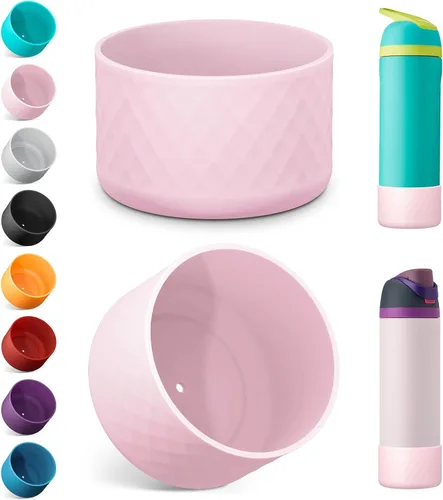 Vista 22 de Airboat 2 botas de silicona para botella de agua Owala de 24 onzas, funda protectora antideslizante para botellas de acero inoxidable, aptas