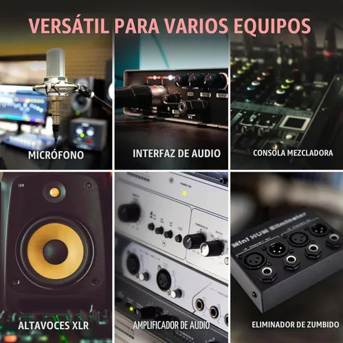 Vista 6 de LyxPro XLR 3 pies de cable de audio de 4 canales de 3 pines de red múltiple para conexión hembra de escenario y estudio de grabación, excelente