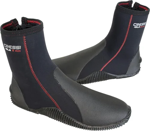 Vista 11 de Botas de agua de tripulación unisex para adultos para buceo, surf, barranquismo, grosor de neopreno de 5 mm - Isla: diseñado en Italia