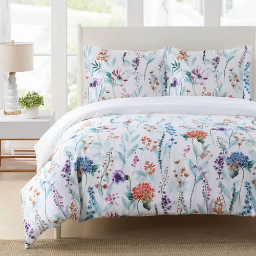 Vista 15 de Royal Hotel Meridian - Juego de funda de edredón y funda de almohada (3 piezas, 100% algodón, 300 hilos), Algodón, Full/ Queen Gris