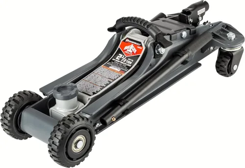 Vista 17 de Powerbuilt Gato de garaje de triple elevación de 3000 libras, vehículo resistente, camión, automóvil, motocicleta, elevación de transmisión