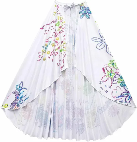 Vista 6 de Disfraz de Mirabel Madrigal para niños, disfraz de Mirabel, faldas de princesa, capa de capa, trajes de Halloween con bolsa