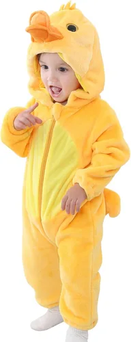 Vista 9 de BJWEO - Lindo disfraz para bebé, niñas y niños pequeños y recién nacidos, disfraz de Navidad, Halloween, enterizo de invierno, piyamas de cosplay