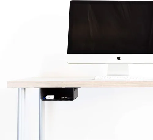 Vista 6 de Elevation Lab Estante de elevación (paquete de 2) – El estante de almacenamiento original debajo del escritorio para escritorios de pie