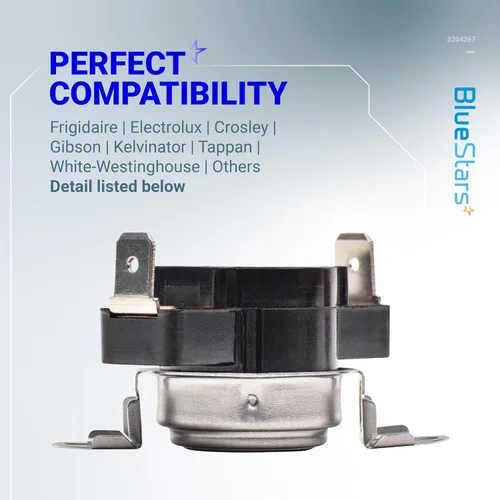 Vista 5 de BlueStars Reemplazo de termostato de seguridad ultraduradero 3204267, compatible con secadores Frigidaire Kenmore Electrolux - Reemplaza 508516
