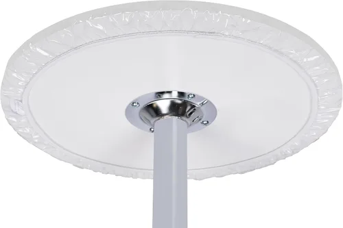 Vista 2 de Yourtablecloth Mantel redondo ajustable de vinilo transparente resistente (funda de mesa), mantel elástico ideal para proteger tus mesas finas