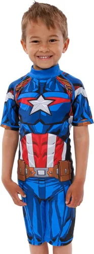 Vista 4 de Marvel Traje de baño de los Vengadores para niños Capitán América
