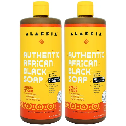 Vista 8 de Autentico jabón negro africano Alaffia, 32 onzas, 32, 1, 1