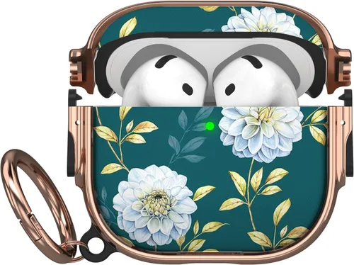 Vista 85 de Maxjoy Funda para AirPods 3 con cerradura, funda protectora rígida de 3ª generación para AirPod de 3ª generación para mujeres y hombres con llavero
