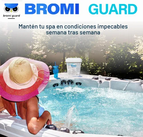 Vista 5 de Tabletas de bromo de 1 pulgada y 2.5 libras para spa, jacuzzi, pestañas químicas, tabletas bromantes, spa, bañera de hidromasaje, desinfectante
