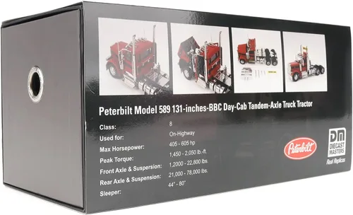 Vista 9 de Diecast Masters 1:32 Peterbilt 589 Tandem Day Cab Semi Truck, 71146