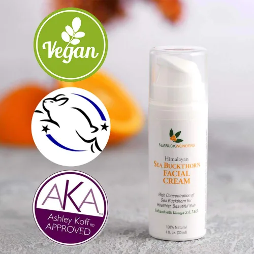 Vista 5 de Seabuckwonders Crema facial orgánica de espino amarillo, 1 onza
