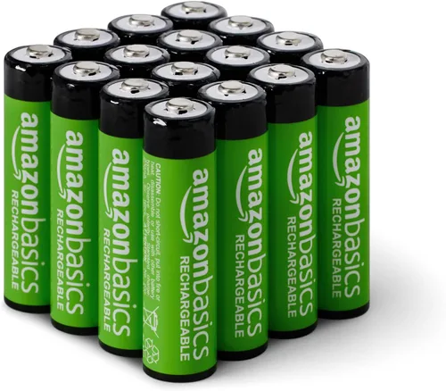 Vista 8 de Amazon Basics - Paquete de 4 baterías recargables AA, rendimiento de 2,000 mAh, precargadas, se recargan hasta 1000 veces