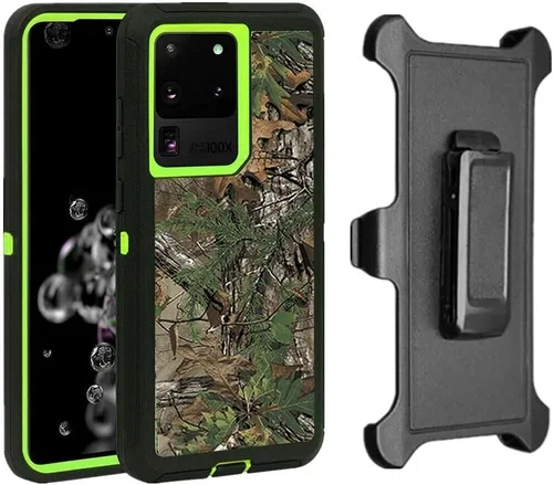 Vista 11 de Funda para Galaxy S23 Plus Defender, diseño de camuflaje, funda híbrida a prueba de golpes, diseño de doble capa, cubierta dura diseñada