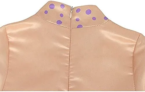 Vista 8 de Vestido de disfraz de princesa Anna para niñas con accesorio para Halloween cumpleaños para dormir sobre fiesta