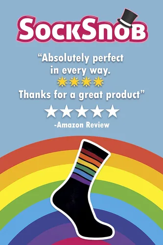 Vista 7 de Sock Snob - Paquete de 3 calcetines de algodón a rayas coloridas para hombre y mujer