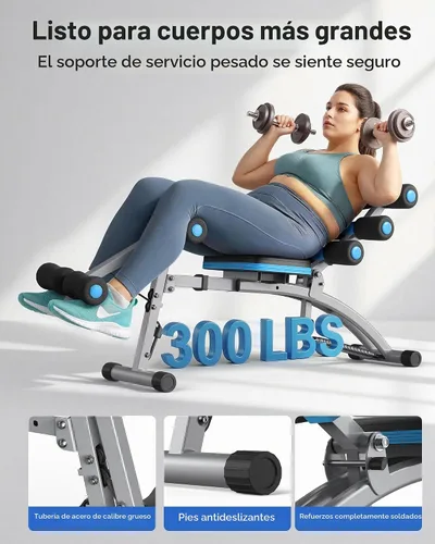 Vista 5 de MERACH Ab Machine, Adjustable Ab Trainer, Sit Up Exercise Equipment 300LBS