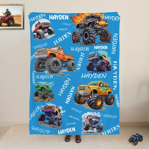 Vista 14 de callie Manta de Navidad Personalizada para Niños y Adultos, Manta Decorativa de Franela/Sherpa Suave y Acogedora con Nombre e Inicial Personalizada