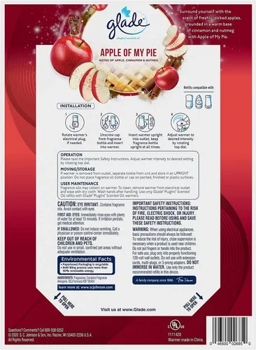 Vista 2 de Glade Edición Limitada Otoño 2022 Paquete Apple of My Pie 2 calentadores +6 aceites perfumados